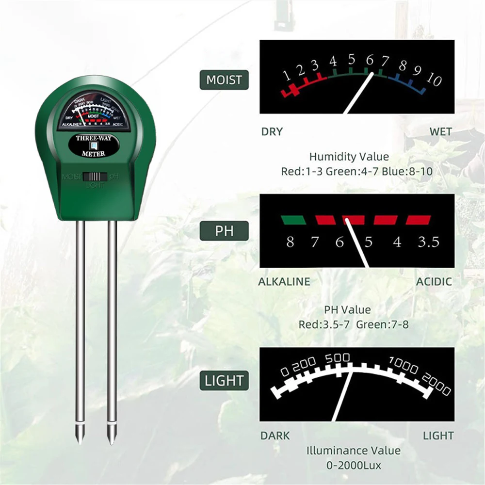 3 in 1 Soil Tester Moisture Su - Soil Ph Meter 评论和价格