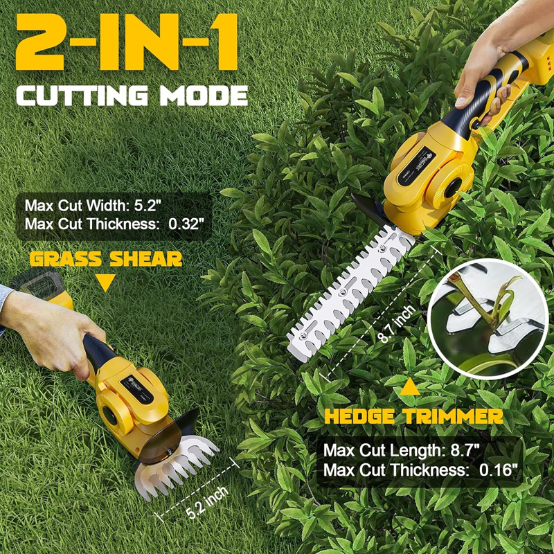2IN1 Brushless Electric Hedge  - Gardening Tools Battery Powered 评论和价格