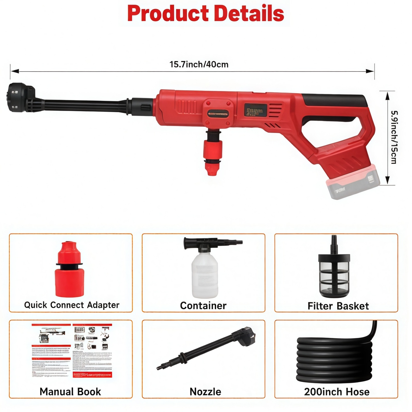 Cordless Pressure Washer for M - Gardening Tools Battery Powered 评论和价格