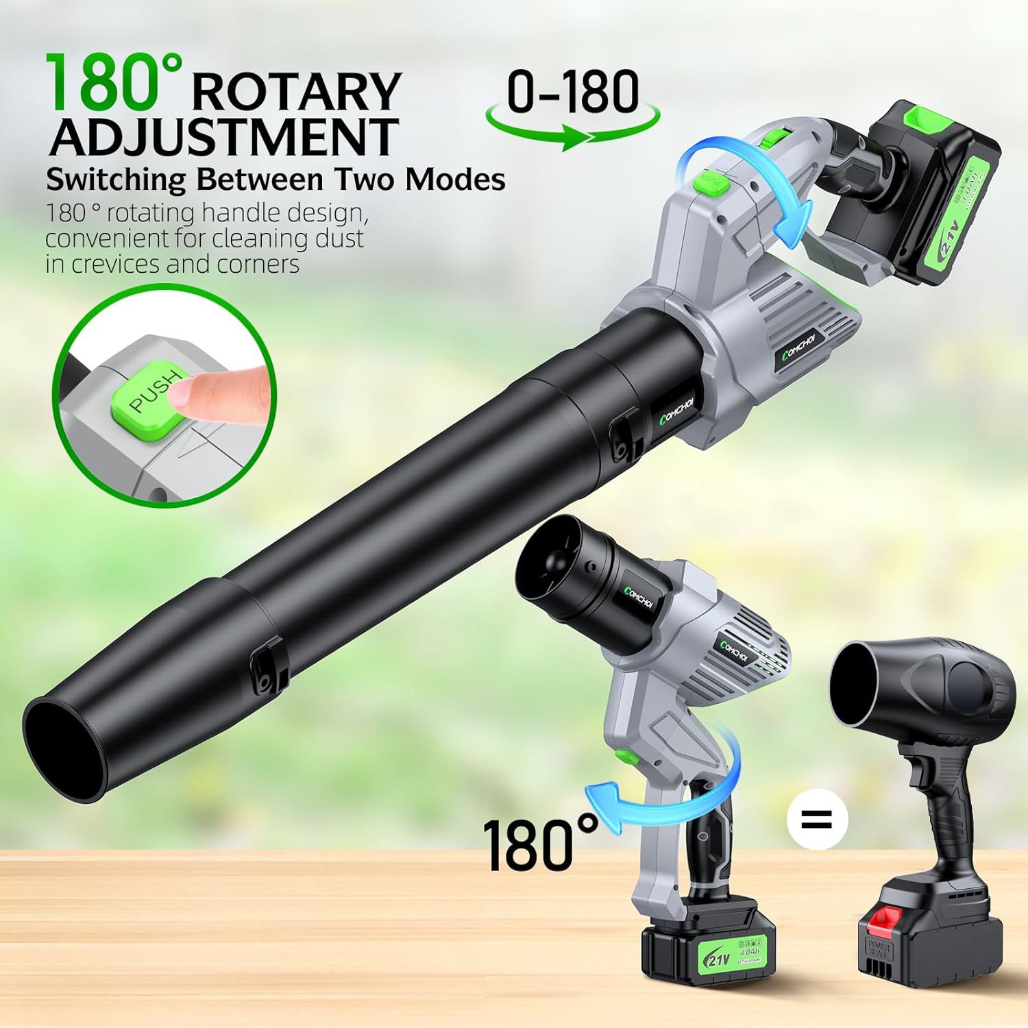 Cordless Electric Leaf Blower  - Gardening Tools Battery Powered 评论和价格