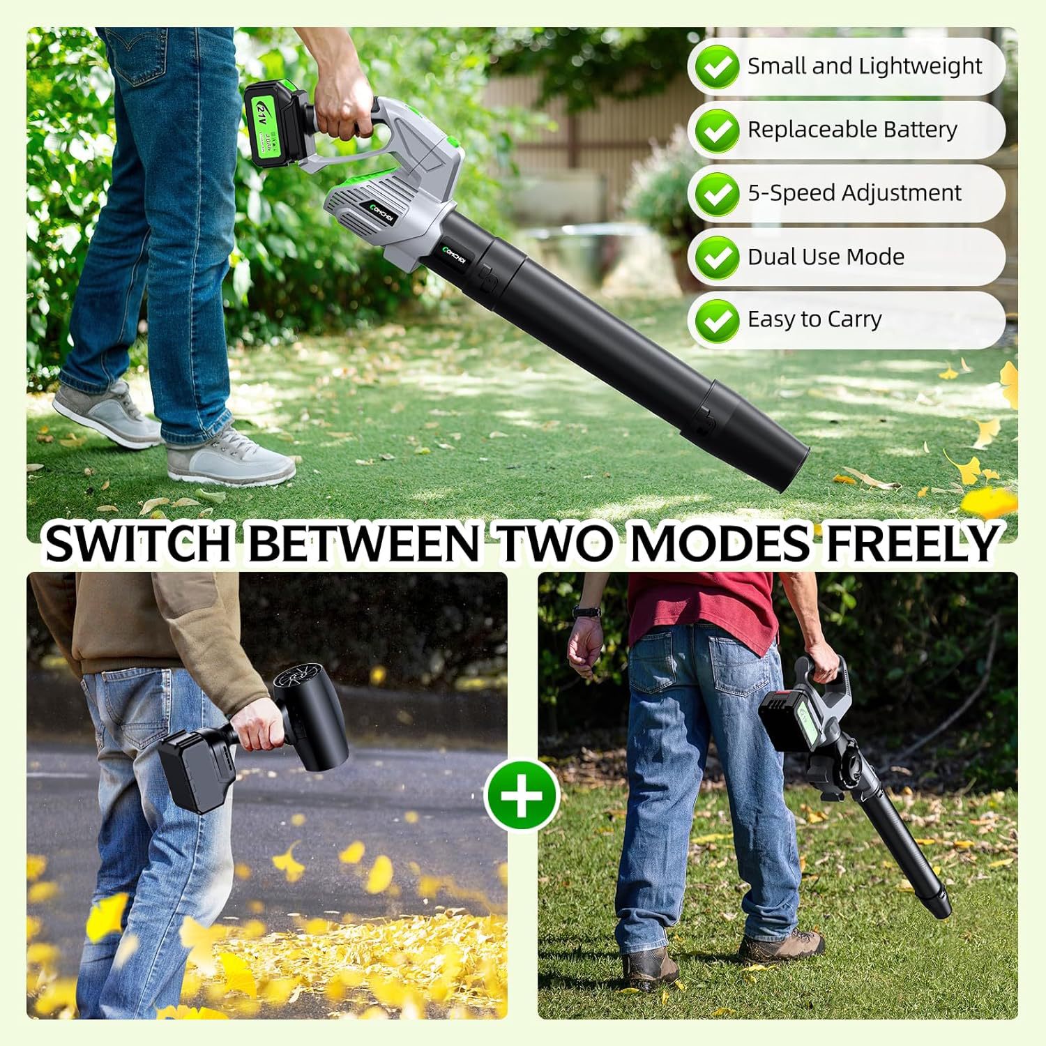Cordless Electric Leaf Blower  - Gardening Tools Battery Powered 评论和价格