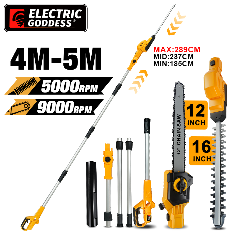2IN1 Electric High Branch Hedg - Gardening Tools Battery Powered 评论和价格