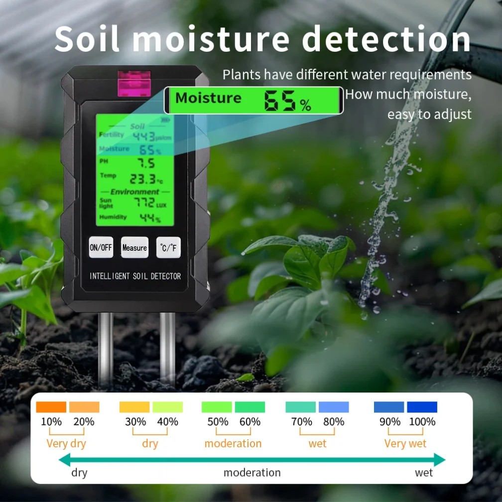 6 in 1 Soil PH Meter Sunlight  - Soil Ph Meter 评论和价格