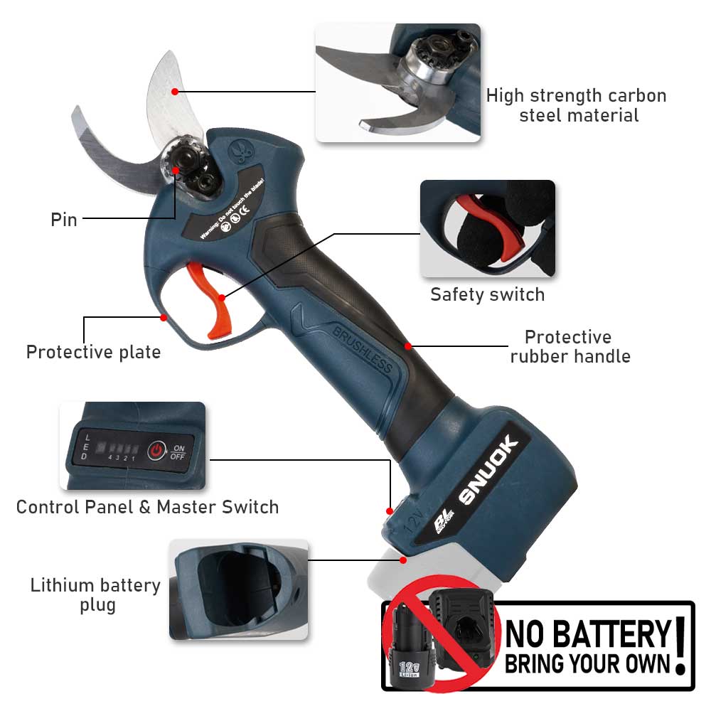SNUOK 12V Brushless Electric P - Gardening Tools Battery Powered 评论和价格