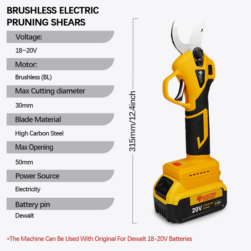 Electric Scissors 50mm Max Ope - Gardening Tools Battery Powered 评论和价格